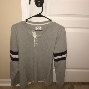Abercrombie and Fitch Grey Henley